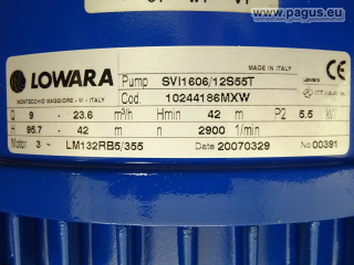 LOWARA Mehrstufige Eintauchpumpe