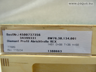 TYROLIT Diamant Profil Abrichtrolle