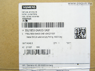 SIEMENS Befehlsgebergehäuse