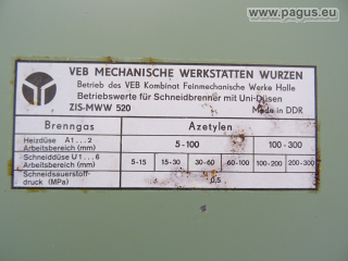 MWW Autogenschweißgerät