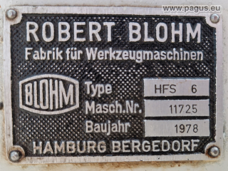 Blohm Flachschleifmaschine