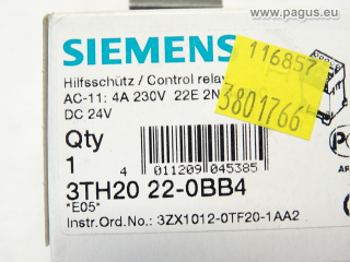 SIEMENS Hilfsschütz