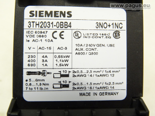 SIEMENS Hilfsschütz