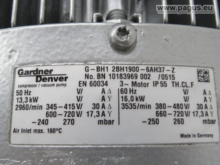 GARDNER-DENVER vacuum pump