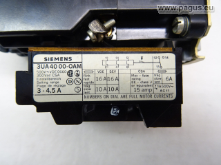 SIEMENS Leistungsschütz mit Überlastrelais