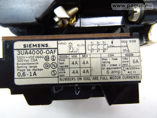 SIEMENS Leistungsschütz mit Überlastrelais