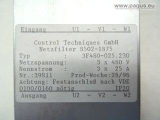 CONTROL TECHNIQUES Netzfilter