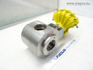 ADLER ITALY 3-Wege Kugelhahn mit pneumatischem Ventilantrieb