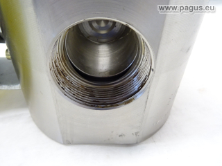 ADLER ITALY 3-Wege Kugelhahn mit pneumatischem Ventilantrieb