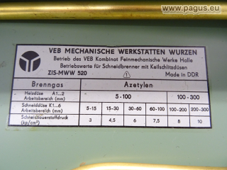 MWW Autogenschweißgerät