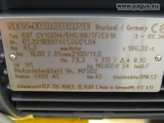 SEW Getriebemotor mit Bremse