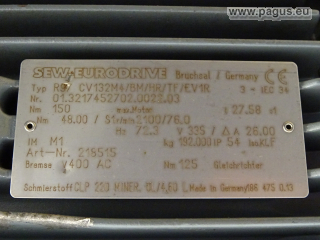 SEW Getriebemotor mit Bremse