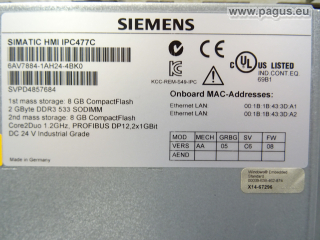 Komputer przemysłowy SIEMENS