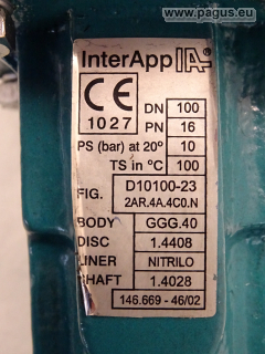 INTERAPP Zwischenflanschklappe