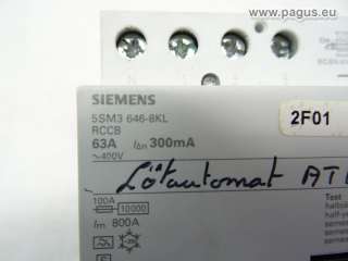 SIEMENS FI-Schutzschalter