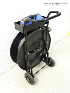 ORGAPACK Umreifungsgerät mit Abrollwagen