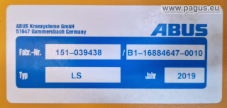 Abus Säulenschwenkkran 250 kg