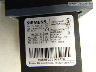 SIEMENS Schütz, mit Hilfsschalter