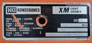 KoneCranes Säulenschwenkkran 125 kg