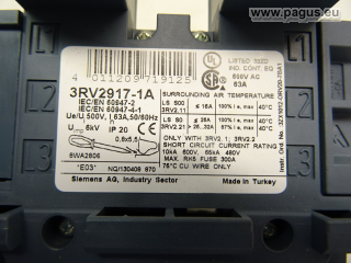 SIEMENS Motorschutzschalter mit Sammelschiene