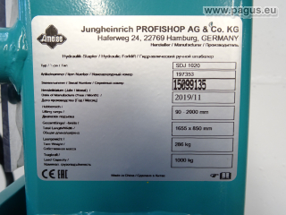 JUNGHEINRICH Hochhubwagen mit Rollenheber