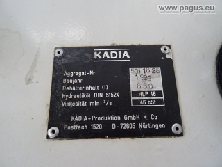 KADIA Hydraulikaggregat