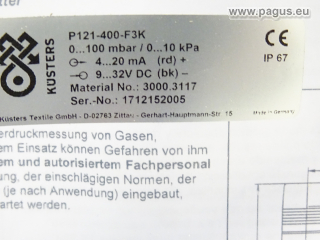 KÜSTERS Drucktransmitter