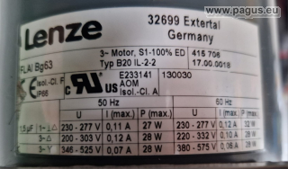 Lenze Getriebemotor mit Bremse und Fremdlüfter