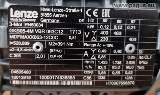 Lenze Getriebemotor mit Bremse und Fremdlüfter