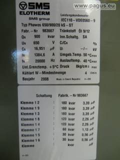 SMS ELOTHERM Leistungskondensator