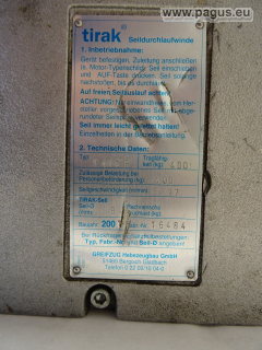 GREIFZUG Seildurchlaufwinde