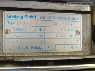 GREIFZUG Seildurchlaufwinde