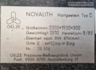 OELZE Granitmesstisch