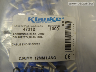 KLAUKE Aderendhülse