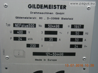 Gildemeister Drehmaschine Zyklengesteuert