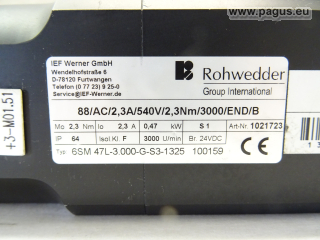 IEF WERNER Servomotor mit Bremse