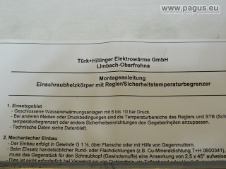 TÜRK+HILLINGER Einschraubheizkörper