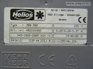 HELIOS Zentralentlüftungsbox