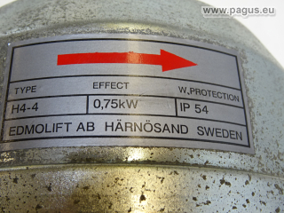 EDMOLIFT AB Hydraulikpumpe mit Motor und Steuerung