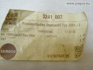 SAMSON Pneumatisches Stellventil