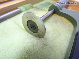 Feinmess. Suhl Meßschraube, mit Fuß