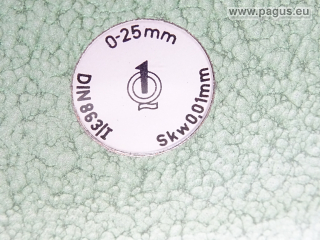 Feinmess. Suhl Meßschraube, mit Fuß