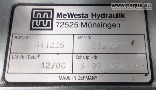 MEWESTA Hydraulikaggregat mit Schmierpumpe