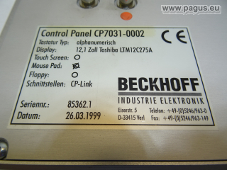 BECKHOFF Maschinensteuertafel