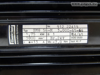 SEIDEL Servomotor mit Getriebe und Bremse