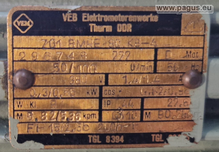 VEM Getriebemotor mit Bremse