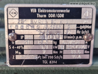 VEM Getriebemotor mit Bremse