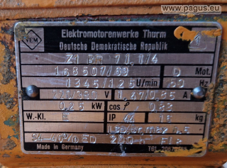 VEM Getriebemotor mit Bremse