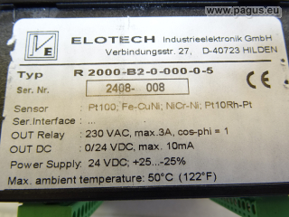 ELOTECH Temperaturregler