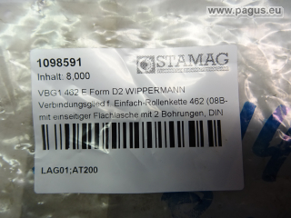 WIPPERMANN Einfach-Rollenkette, mit Zubehör